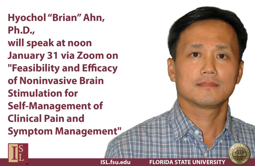 College of Nursing's Hyochol 'Brian' Ahn to give ISL Brown Bag talk on